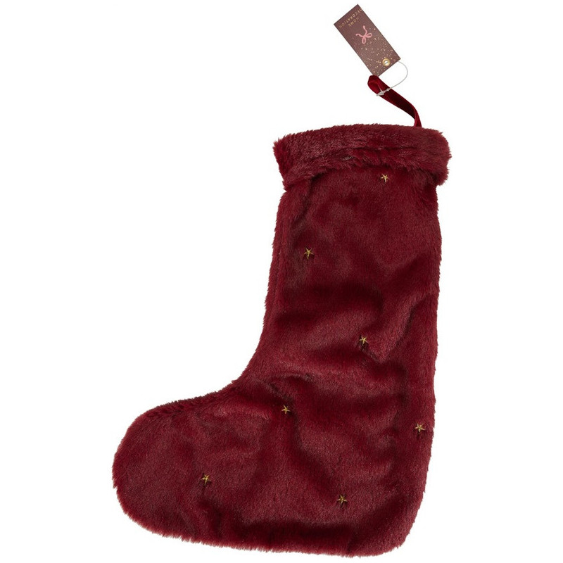 Christmas sock Kojinė, 35 cm, bordo