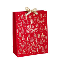 Gift bag Velvet, 18 cm x 23 cm, red col.