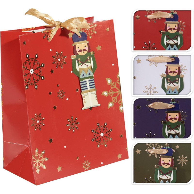 Gift bag Snowflakes, 18 cm x 23 cm