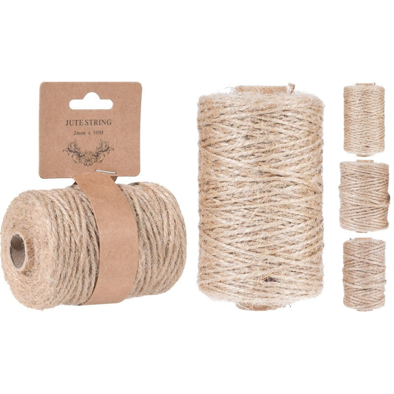 Gift wrapping tape Natural, 0.1 cm x 2500 cm