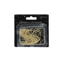 Hooks, 3.6 cm, gold col., 100 pcs