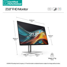 Monitorius - HP 724pf 23,8″ FHD 100 Hz Atnaujintas, Juoda / Sidabrinė Monitorius - HP 724pf 23,8″ FHD 100 Hz Atnaujintas, Juoda / Sidabrinė
