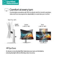 Monitorius - HP 724pf 23,8″ FHD 100 Hz Atnaujintas, Juoda / Sidabrinė Monitorius - HP 724pf 23,8″ FHD 100 Hz Atnaujintas, Juoda / Sidabrinė