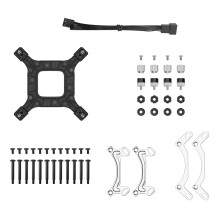 Procesoriaus aušintuvas - DEEPCOOL LE360 V2 ZERO DARK juodas