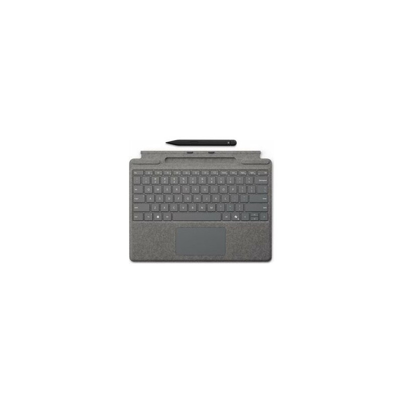Microsoft Surface Pro Type Cover with Slim Pen for Surface Pro 10 / 11.Gen Platinum