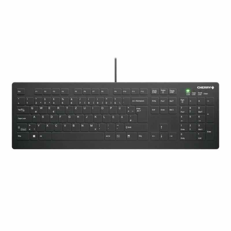 Keyboard Cherry CHERRY Keyboard AK-C8112 Medical corded sealed DE black IP68