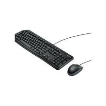 Datora tastatūra Logitech Logitech Desktop MK120 FR Black / noir Datora tastatūra Logitech Logitech Desktop MK120 FR Black / noir