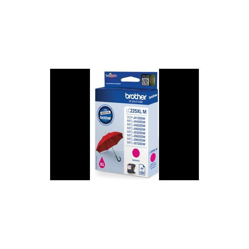 Aksesuāri un izejmateriāli Brother LC-225XLM Ink Cartridge, Magenta