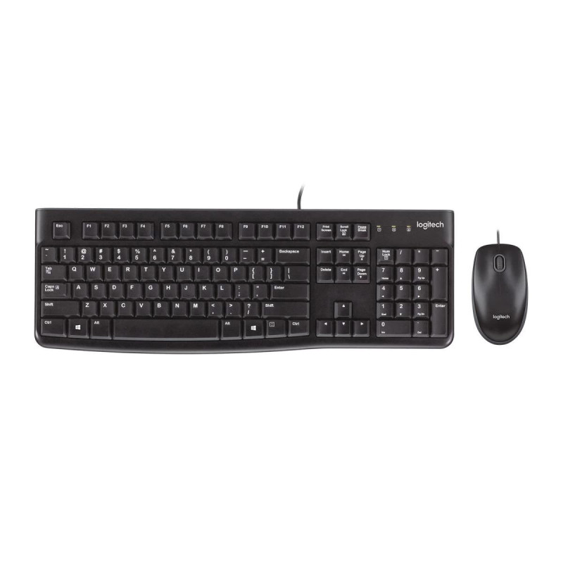 Datora tastatūra Logitech Logitech MK120 Corded Desktop QWERTZ DE