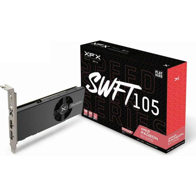 Graphics card XFX Radeon RX 6400 Speedster SWFT105 4GB GDDR6 (RX-64XL4SFG2)