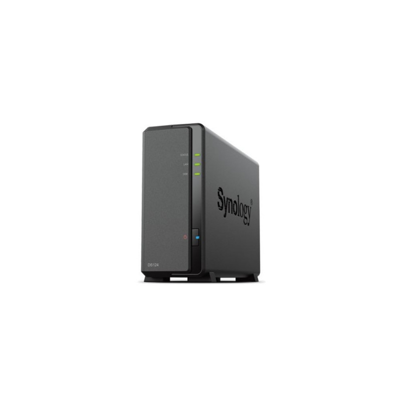 Synology DiskStation DS124 duomenų NAS serveris LAN tinklui Black RTD1619B