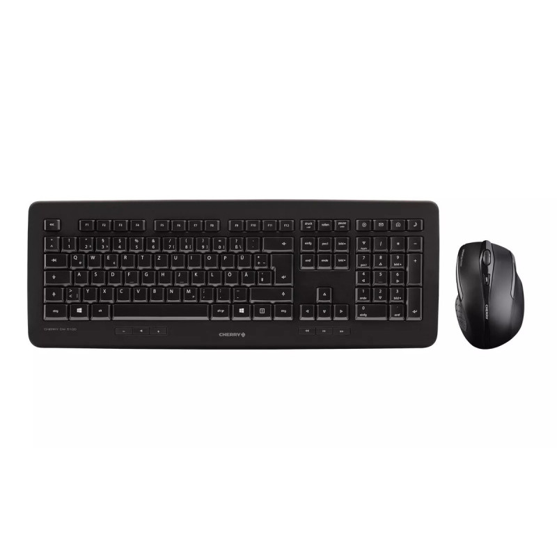 Datora tastatūra Cherry Cherry DW5100 Wireless Desktop Black QWERTZ DE