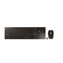 Keyboard Cherry DW 9100 SLIM RF Wireless + Bluetooth QWERTY English Included Mouse Black