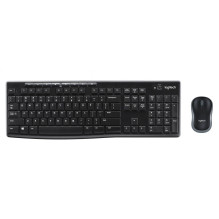 Datora tastatūra Logitech Logitech Desktop MK270 Wireless FR Black