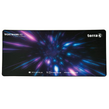 TERRA pelės kilimėlis XXL PURE žaidimams juoda / purple juodas apvadas 900 x 400 x 3 mm