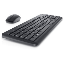 „Dell“ klaviatūros ir pelės KM3322W rinkinys, belaidė, su baterijomis, RU, juodas