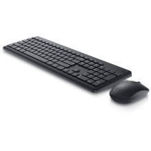 „Dell“ klaviatūros ir pelės KM3322W rinkinys, belaidė, su baterijomis, RU, juodas