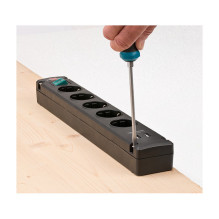 Brennenstuhl Bremounta elektros juostelė 5x juoda 3m Brennenstuhl Bremounta elektros juostelė 5x juoda 3m