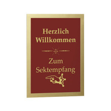 Self-adhesive magnetic frame A4 gold