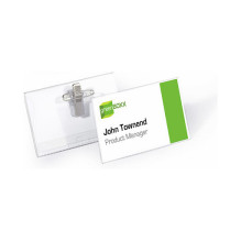 Namensschilder transparent 9 cm x 5.4 cm Namensschilder transparent 9 cm x 5.4 cm