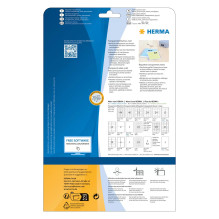 HERMA Etiketten transp. matt A4 52,5x29,7 mm Folie 1000 St. HERMA Etiketten transp. matt A4 52,5x29,7 mm Folie 1000 St.