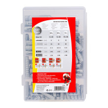 fischer Master Box - SX Plus expansion plug assortment, 132 pieces