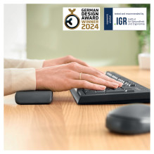 LEITZ Keyboard Palm Rest Ergo Cosy Dark Grey