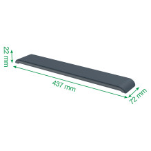 LEITZ Keyboard Palm Rest Ergo Cosy Dark Grey