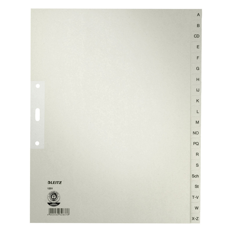 LEITZ Full-size folder register, extra-wide AZ DIN A4