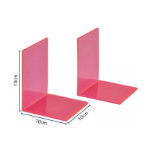 Buchstützen 10,0 x 10,0 x 13,0 cm neon pink