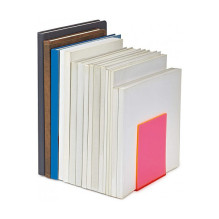 Buchstützen 10,0 x 10,0 x 13,0 cm neon pink
