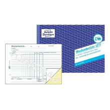 AVERY Zweckform Wochenbericht Formularbuch 1311 – 2 x 50 Blatt AVERY Zweckform Wochenbericht Formularbuch 1311 – 2 x 50 Blatt