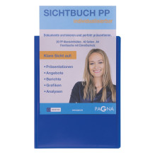 PAGNA Office Display Book DIN A4, 20 sleeves blue, 1 pc. PAGNA Office Display Book DIN A4, 20 sleeves blue, 1 pc.