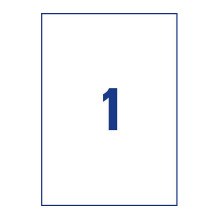 AVERY Zweckform wetterfeste Folienetiketten 210,0 x 297,0 mm AVERY Zweckform wetterfeste Folienetiketten 210,0 x 297,0 mm