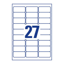 AVERY Zweckform Etiketten L4737REV-25 weiß 63,5 x 29,6 mm AVERY Zweckform Etiketten L4737REV-25 weiß 63,5 x 29,6 mm