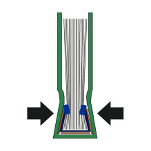 LEITZ Blue bookbinding folders for 106-140 sheets of DIN A4 paper