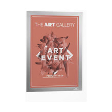 DURABLE Self-adhesive magnetic frame A4 silver DURABLE Self-adhesive magnetic frame A4 silver