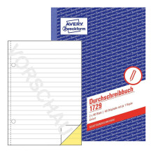 AVERY Zweckform Išmetamųjų formų knyga DIN A5 2x 40 puslapių AVERY Zweckform Išmetamųjų formų knyga DIN A5 2x 40 puslapių