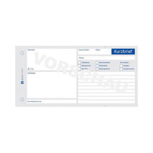 AVERY Zweckform Kurzbrief 1/3 DIN A4 Formularbuch 1020-100 Blatt AVERY Zweckform Kurzbrief 1/3 DIN A4 Formularbuch 1020-100 Blatt