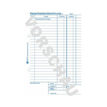 AVERY Zweckform Grynųjų pinigų likučio ataskaita 318 AVERY Zweckform Grynųjų pinigų likučio ataskaita 318