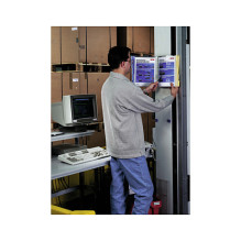 DURABLE Display board wall holder grey for 10 boards A4 73x322 mm DURABLE Display board wall holder grey for 10 boards A4 73x322 mm