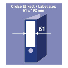 AVERY Zweckform Aplankų etiketės L4761-25 baltos - 120 vnt. AVERY Zweckform Aplankų etiketės L4761-25 baltos - 120 vnt.