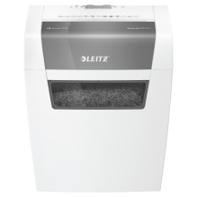 LEITZ IQ home paper shredder with particle cut, up to 6 sheets, white