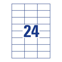 AVERY Zweckform Etiketės 3474 baltos 70,0 x 37,0 mm - 2400 vnt. AVERY Zweckform Etiketės 3474 baltos 70,0 x 37,0 mm - 2400 vnt.
