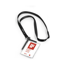 DURABLE Ausweishalter mit Textilband 820758, Textilband, skaidri, 10 St.
