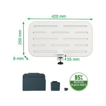 LEITZ Stalo organizatorius 42x25cm Maža perforuota lenta, Ergo, balta LEITZ Stalo organizatorius 42x25cm Maža perforuota lenta, Ergo, balta