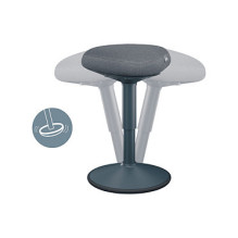 LEITZ Ergo Active stool with comfort seat, dark grey LEITZ Ergo Active stool with comfort seat, dark grey