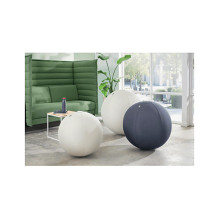 LEITZ Ergo Active Exercise Ball, Velvet Grey, 65cm, Anti-Roll-Away Design LEITZ Ergo Active Exercise Ball, Velvet Grey, 65cm, Anti-Roll-Away Design