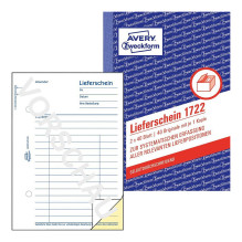 AVERY Zweckform Važtaraščių blankų knyga 1722 - 2 x 40 lapų AVERY Zweckform Važtaraščių blankų knyga 1722 - 2 x 40 lapų
