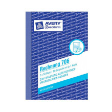 AVERY Zweckform Rechnung Formularbuch 706 – 2 x 50 Blatt AVERY Zweckform Rechnung Formularbuch 706 – 2 x 50 Blatt